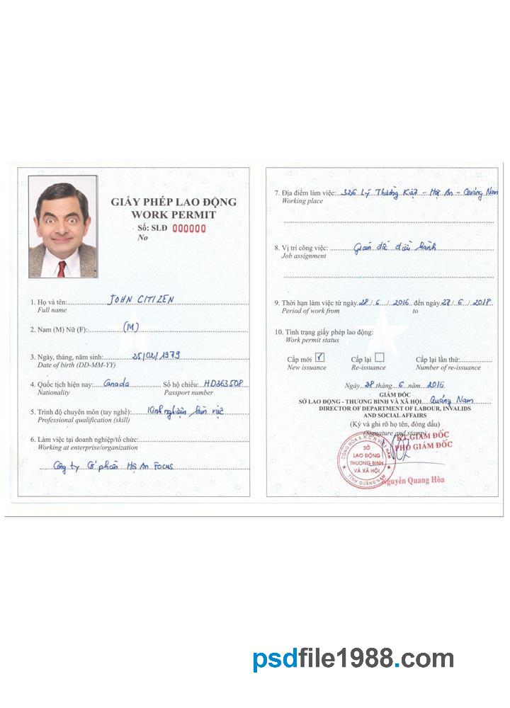 Vietnam Work Permit